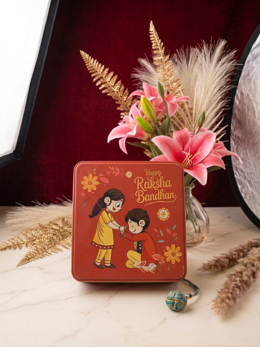 Rakhi 5 in one Cookie Tin view 2